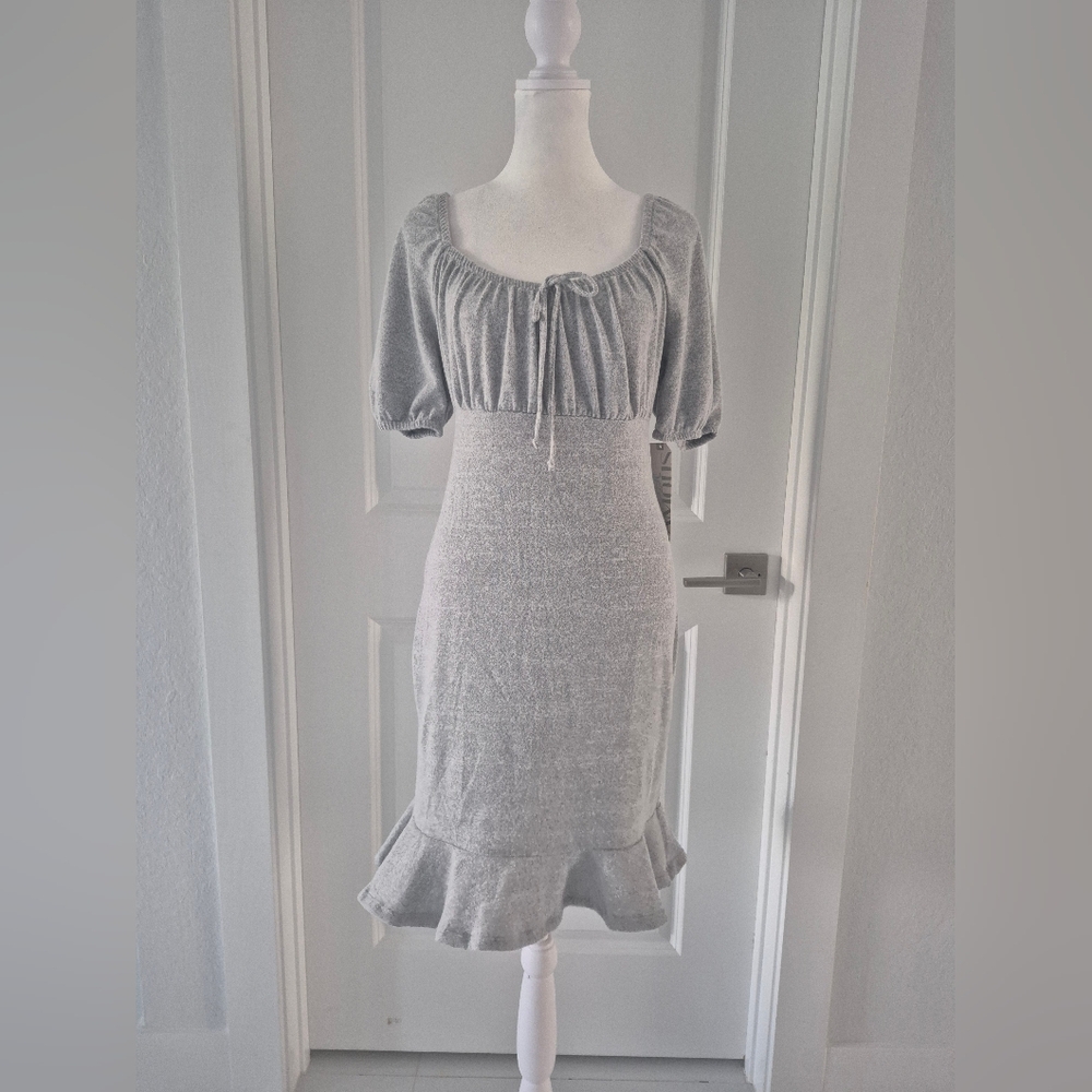 Almost Famous Gray Knit Dress